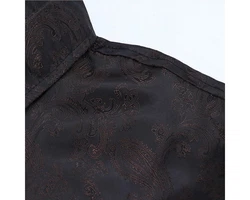 Allthemen Langarmhemd Regular Fit Herren Freizeithemd Schwarz