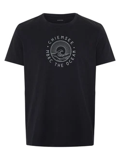 Chiemsee Print-Shirt T-Shirt 1 Dunkelblau/Blau