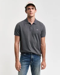 GANT Poloshirt REGULAR SHIELD grau (anthrazit)