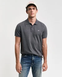 GANT Poloshirt REGULAR SHIELD grau (anthrazit)