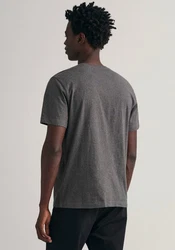 GANT Herren T-Shirt - REG TONAL SHIELD T-SHIRT grau/antracit melange