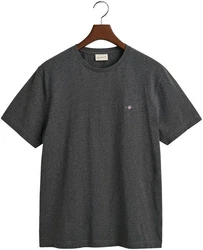 GANT Herren T-Shirt - REG TONAL SHIELD T-SHIRT grau/antracit melange