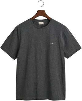 GANT Herren T-Shirt - REG TONAL SHIELD T-SHIRT grau/antracit melange GANT Herren T-Shirt - REG TONAL SHIELD T-SHIRT grau/antracit melange