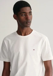 GANT Herren T-Shirt - REG TONAL SHIELD T-SHIRT weiß