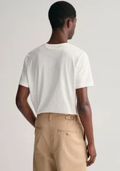 GANT Herren T-Shirt - REG TONAL SHIELD T-SHIRT weiß