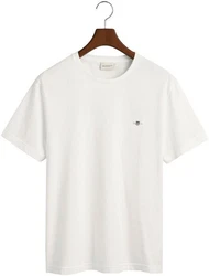 GANT Herren T-Shirt - REG TONAL SHIELD T-SHIRT weiß