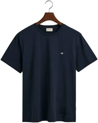 GANT Herren T-Shirt - REG TONAL SHIELD T-SHIRT Blau