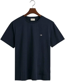 GANT Herren T-Shirt - REG TONAL SHIELD T-SHIRT Blau GANT Herren T-Shirt - REG TONAL SHIELD T-SHIRT Blau