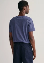 GANT Herren T-Shirt - REG TONAL SHIELD T-SHIRT Jeansblau