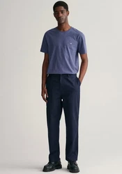 GANT Herren T-Shirt - REG TONAL SHIELD T-SHIRT Jeansblau