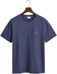GANT Herren T-Shirt - REG TONAL SHIELD T-SHIRT Jeansblau