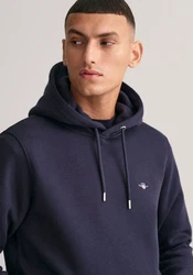 GANT Herren Hoodie REGULAR SHIELD HOODIE Blau
