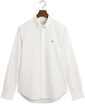 GANT Hemd Langarmhemd Weiß/Khaki