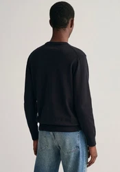 Gant Herren Pullover CLASSIC COTTON C-NECK schwarz