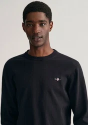 Gant Herren Pullover CLASSIC COTTON C-NECK schwarz