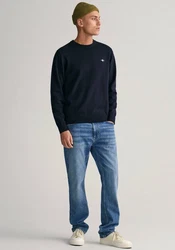Gant Herren Pullover CLASSIC COTTON C-NECK Blau