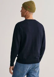 Gant Herren Pullover CLASSIC COTTON C-NECK Blau