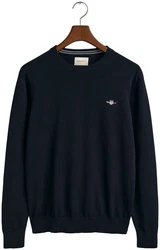 Gant Herren Pullover CLASSIC COTTON C-NECK Blau