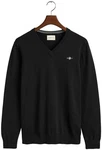 Gant V-Ausschnitt Pullover Klassischer V-Neck Pullover navy/hellgrau/kirschrot/schwarz