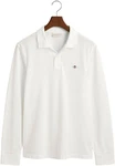 GANT Poloshirt Regular Shield Longsleeve Pique Rugger Nautical Stripe Weiß/Creme