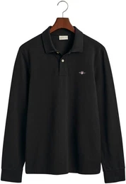 Poloshirt REG SHIELD LS PIQUE RUGGER mit Logotickerei auf der Brust