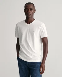 GANT T-Shirt V-Neck Slim Fit SLIM SHIELD V-NECK T-SHIRT Wei