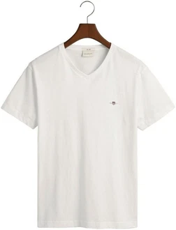 GANT T-Shirt V-Neck Slim Fit SLIM SHIELD V-NECK T-SHIRT Wei