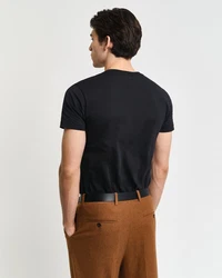 GANT T-Shirt V-Neck Slim Fit SLIM SHIELD V-NECK T-SHIRT Schwarz