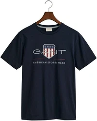 Gant T-Shirt REGULAR ARCHIVE SHIELD Dunkelblau/Grau/Hellblau/Blau
