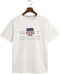 Gant T-Shirt REGULAR ARCHIVE SHIELD Grau/Weiß/Dunkelblau/Creme/Khaki