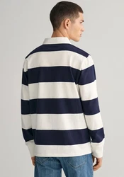 Gant Rugbyshirt REG SHIELD BARSTRIPE HEAVY RUGGER Dunkelblau/Blau/Weiß/Grau/Hellblau