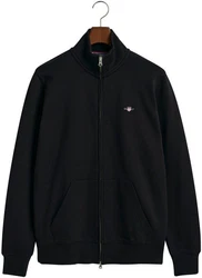 Gant Sweatjacke REG SHIELD FULL ZIP SWEAT Schwarz