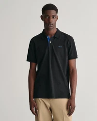 Gant Poloshirt Regular Contrast Pique Rugger Dunkelblau/Blau/Hellblau