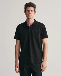 Gant Poloshirt Regular Contrast Pique Rugger Dunkelblau/Blau/Hellblau