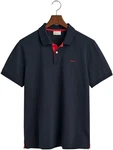 Gant Poloshirt Regular Contrast Pique Rugger Dunkelblau