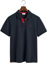 Gant Poloshirt Regular Contrast Pique Rugger Dunkelblau