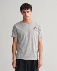 GANT T-Shirt REG ARCHIVE SHIELD EMB marine/graumeliert/rot/weiß