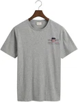 GANT T-Shirt REG ARCHIVE SHIELD EMB marine/graumeliert/rot/weiß