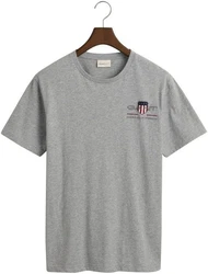 GANT T-Shirt REG ARCHIVE SHIELD EMB marine/graumeliert/rot/weiß