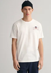GANT T-Shirt REG ARCHIVE SHIELD EMB Weiß