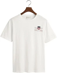 GANT T-Shirt REG ARCHIVE SHIELD EMB Weiß