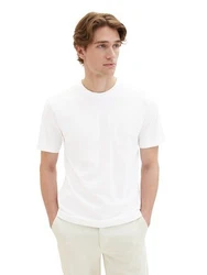 TOM TAILOR T-Shirt Weiß/Creme
