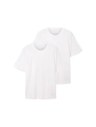 TOM TAILOR T-Shirt Weiß/Creme