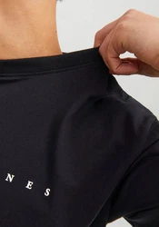 JACK & JONES T-Shirt JJEstar Schwarz/Dunkelblau/Dunkelgrau