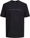 JACK & JONES T-Shirt JJEstar Schwarz/Dunkelblau/Dunkelgrau