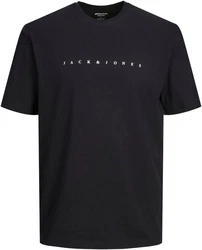 JACK & JONES T-Shirt JJEstar Schwarz/Dunkelblau/Dunkelgrau