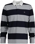 Gant Rugbyshirt REG SHIELD BARSTRIPE HEAVY RUGGER Blau/Dunkelblau/Hellblau/Rot/Braun