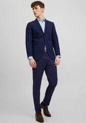 JACK & JONES Blazer Jprfranco Noos Business Jacke Dunkelblau/Hellblau/Blau