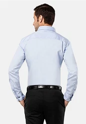 Vincenzo Boretti Businesshemd gerader Schnitt bgelfrei Hellblau/Blau/Dunkelblau
