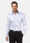 Vincenzo Boretti Businesshemd gerader Schnitt bgelfrei Hellblau/Blau/Dunkelblau